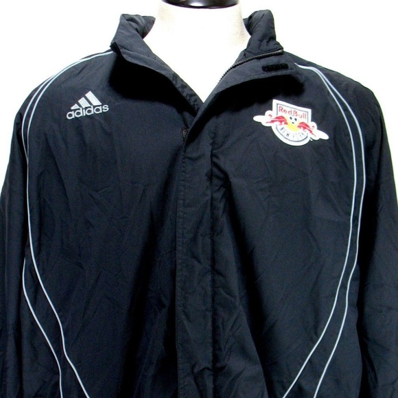 adidas Other - New York Red Bulls Windbreaker Zip Hood Sz L